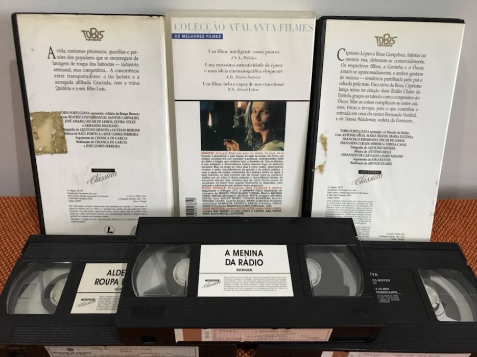 Cassetes VHS antigos