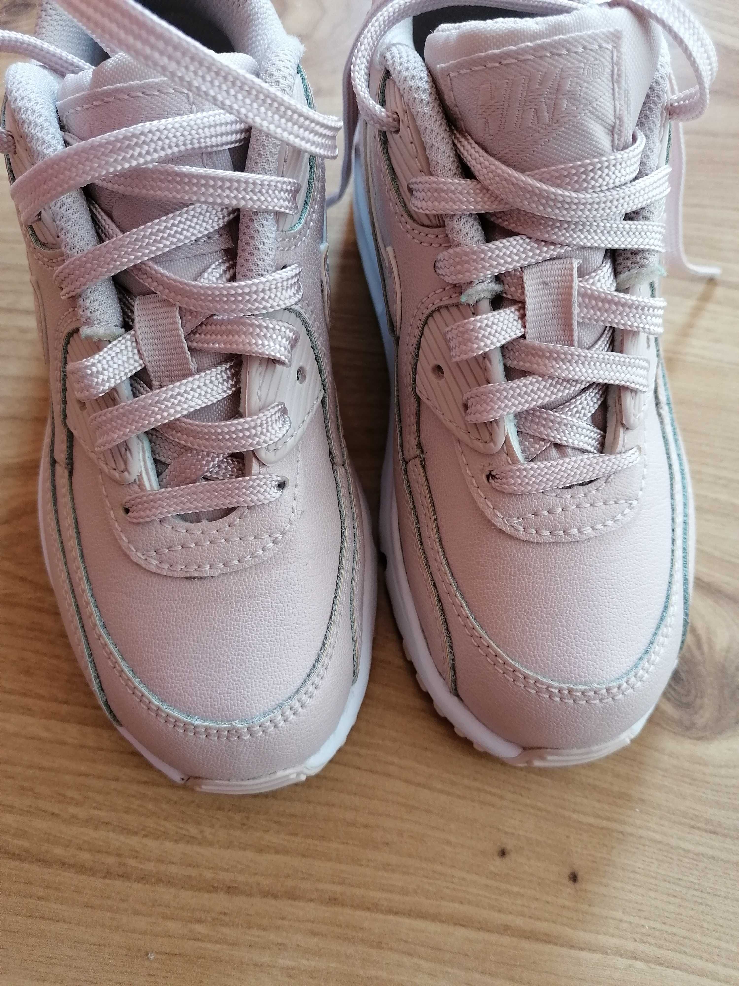 Buty NIKE 28.5 skóra , pudrowy róż