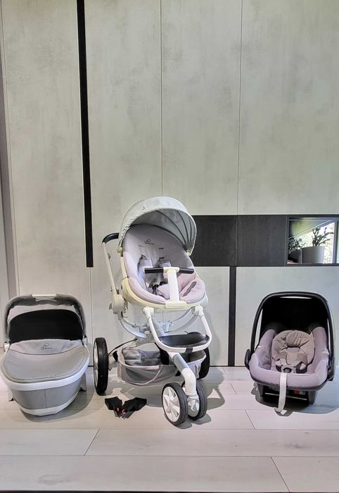 Wózek Quinny Mood 3w1 Gondola + Spacerowka + fotelik Maxi-Cosi Pebble