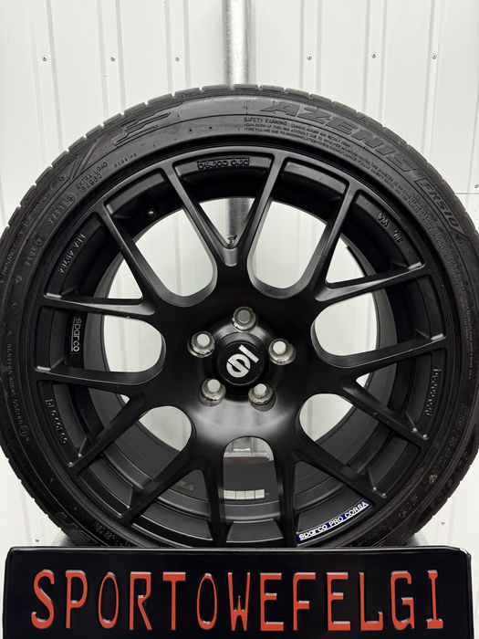 Alufelgi KOMPLET 17 cali 5x100 SPARCO Opony Subaru Audi GOLF 4 Seat