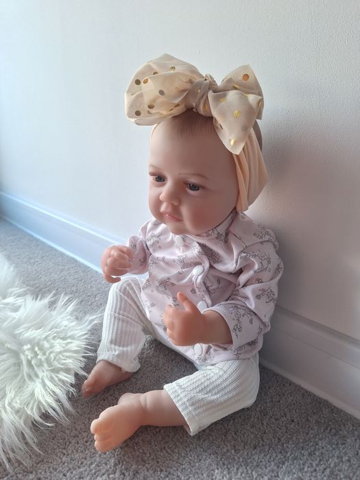 Lalka jak żywe dziecko reborn piękna NOWA duża 46cm , cala gumowa , br