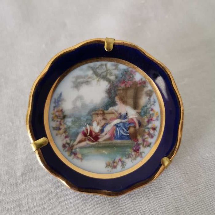 Três miniaturas pratos limoges