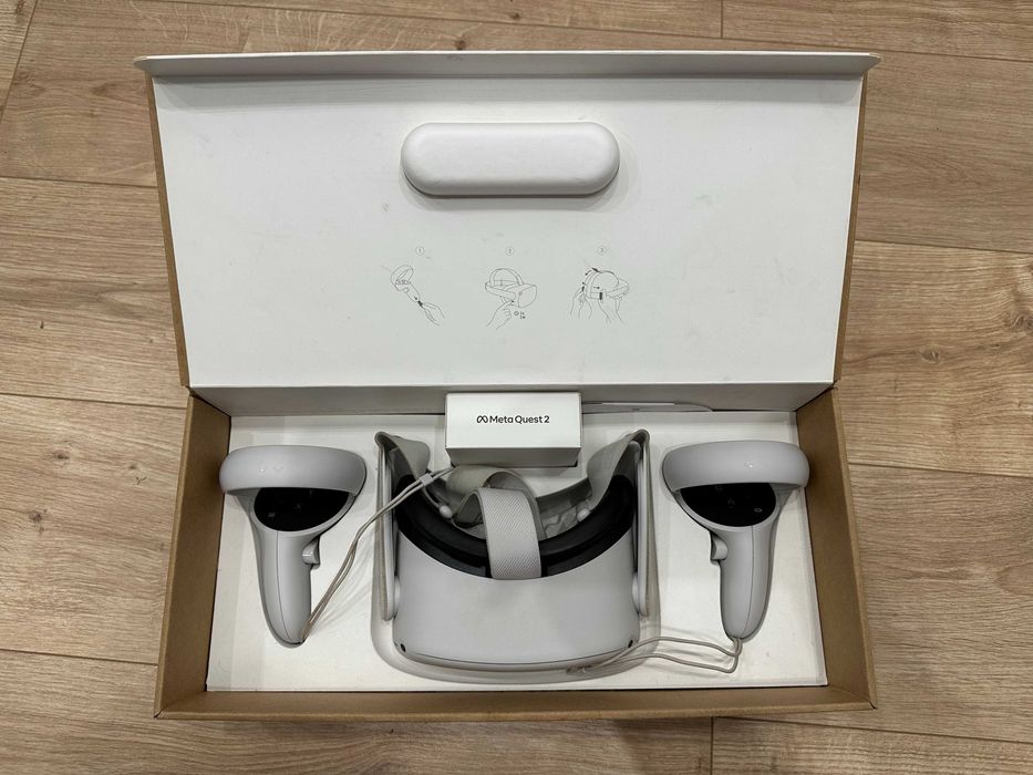 Meta Quest 2 128GB – Jak nowy! Pełny zestaw + oryginalne akcesoria