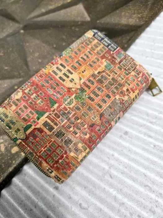 Modny korkowy portfel damski pojemny HIT nowy