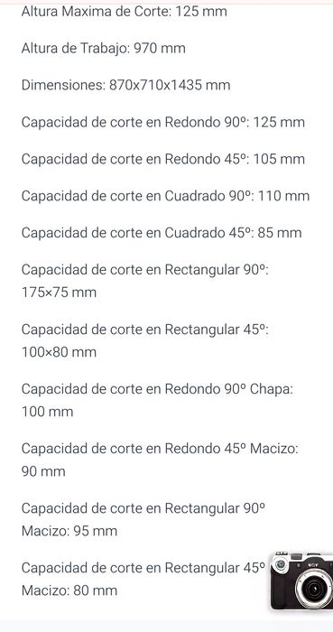 Máquina corte aluminio Lamsa disco 350