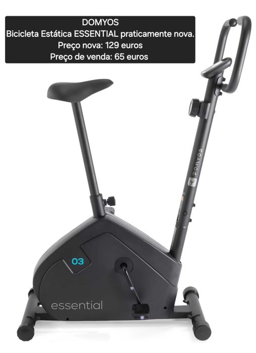 Bicicleta Estática Domyos, dobrável,  praticamente nova.