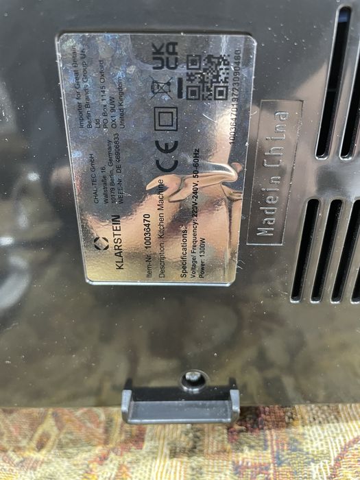 Тестомес Klarstein Bella Pico 2G (Германия)