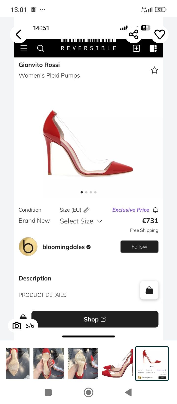 Женские туфли лодочки gianvito Rossi р39