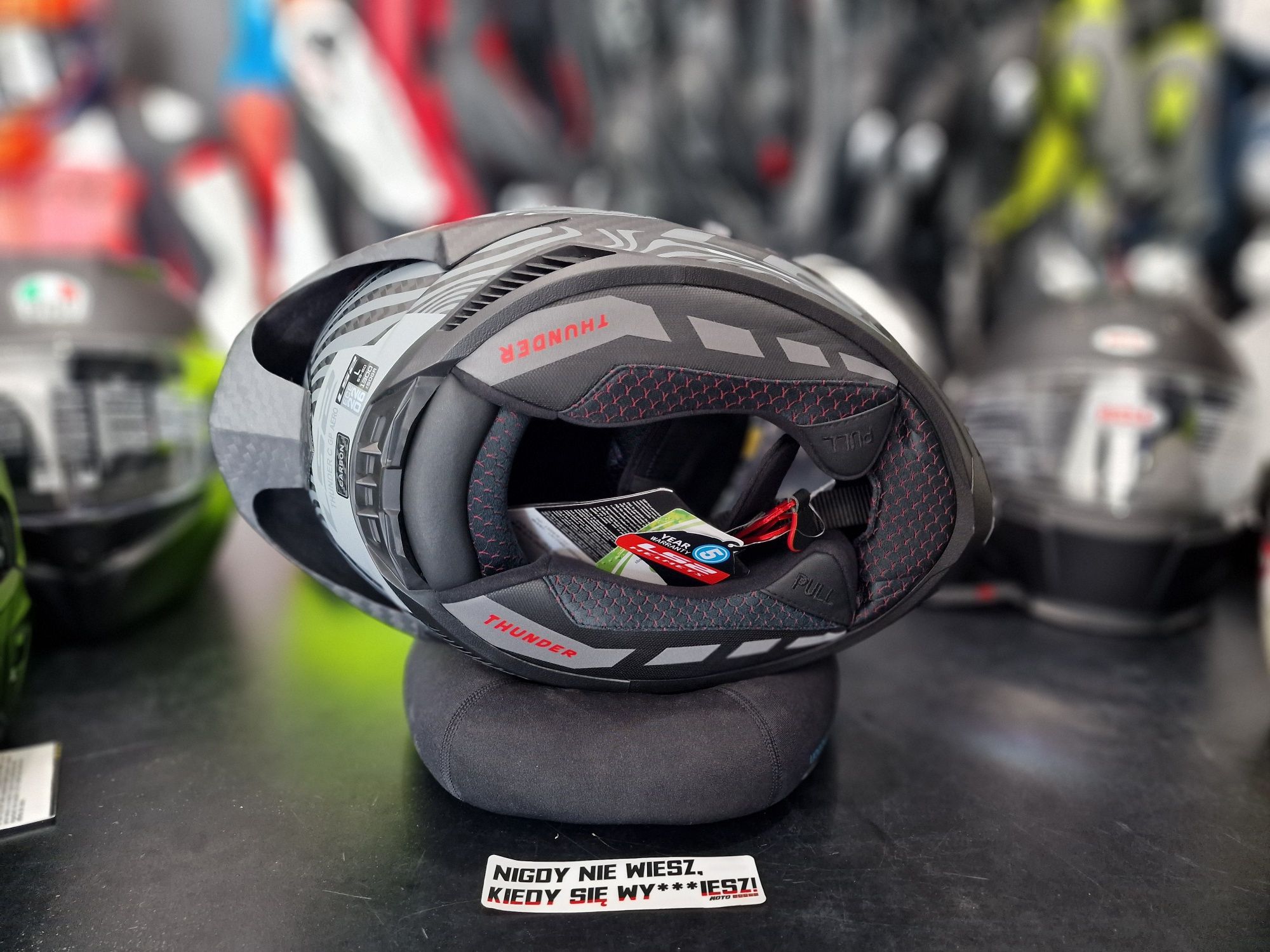 LS2 FF805 Thunder GP Aero Polar Matt Black Full Face Helmet !gratisy!