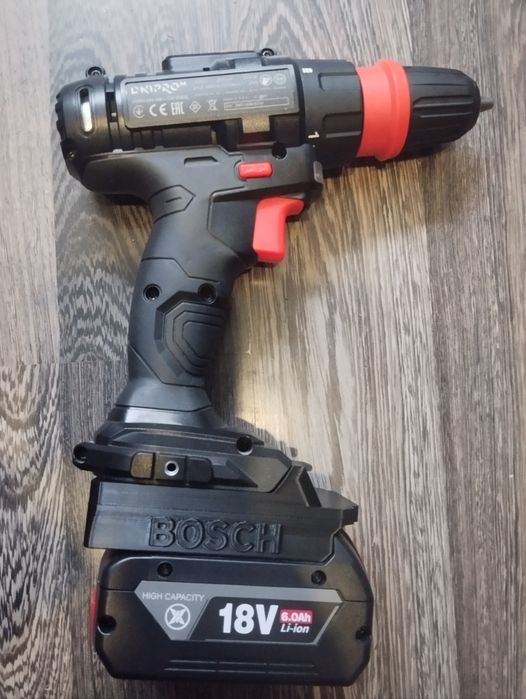 Адаптер перехідник акумулятор Bosch Pro 18V на інструмент Dnipro-M 20V