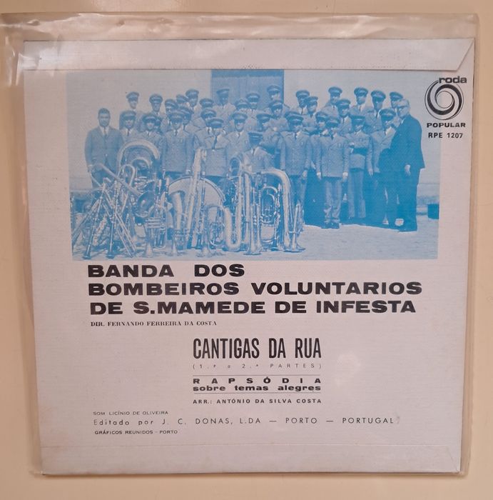Disco vinil "Associação Humanitária dos Bombeiros de S. Mamede