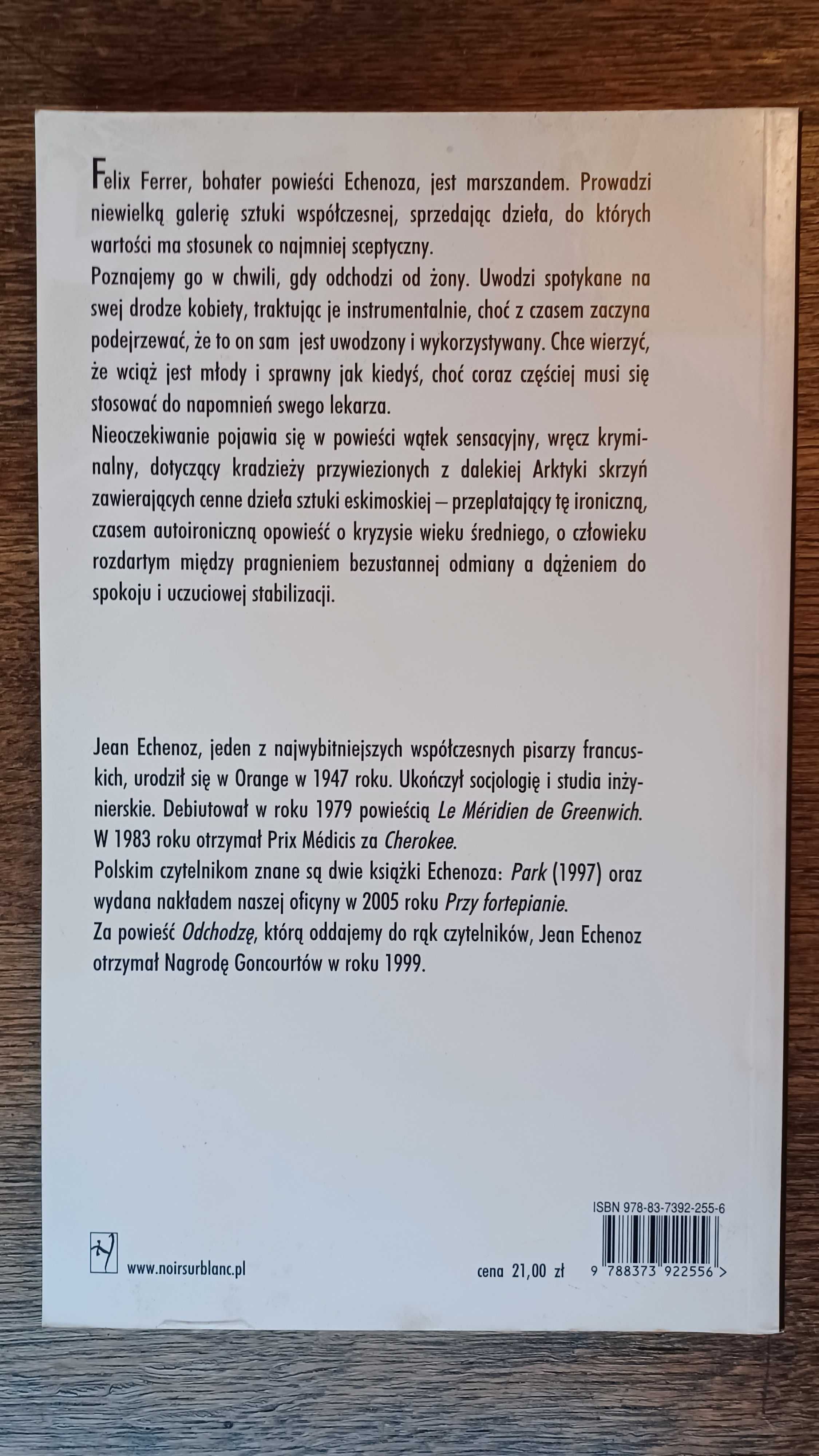 Jean Echenoz "Odchodzę"