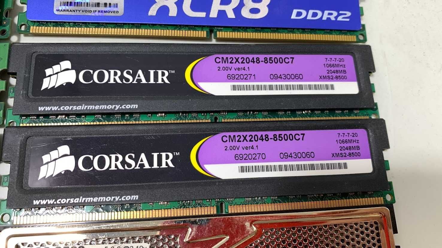 Оперативная память 4Gb Kit (2x2Gb) DDR2 PC2-8500 1066MHz бу