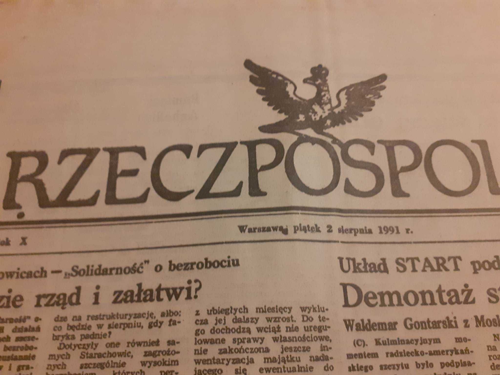 Stare gazety z 1991 i 1992