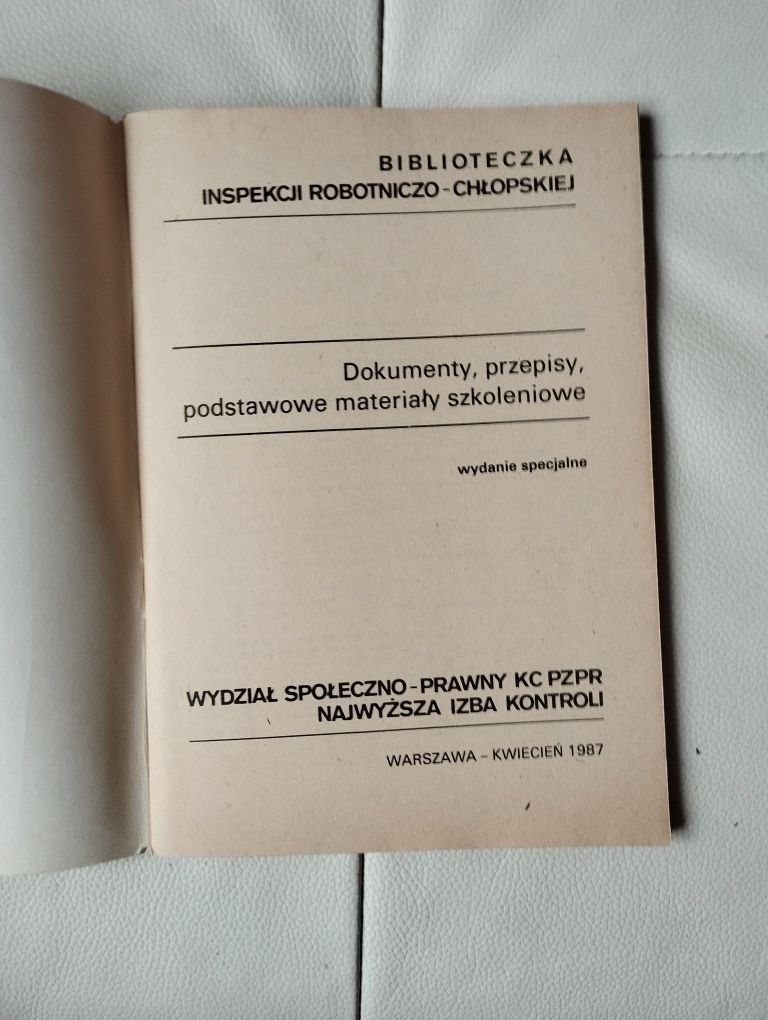 Materiały szkoleniowe KC PZPR