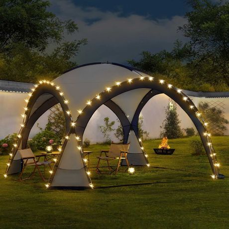 Gazebo Pawilon Ogrodowy Namiot Imprezowy LED Lampki SOLARNE 20m