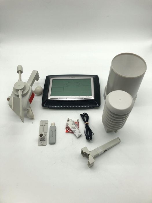 Stacja pogodowa La Crosse WS2812 czarna z USB temperatura wilgotność