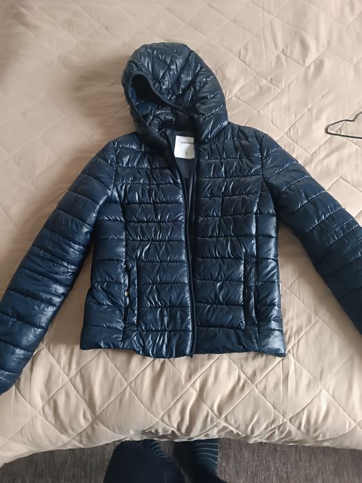 Дута куртка осіння жіноча синя розмір S