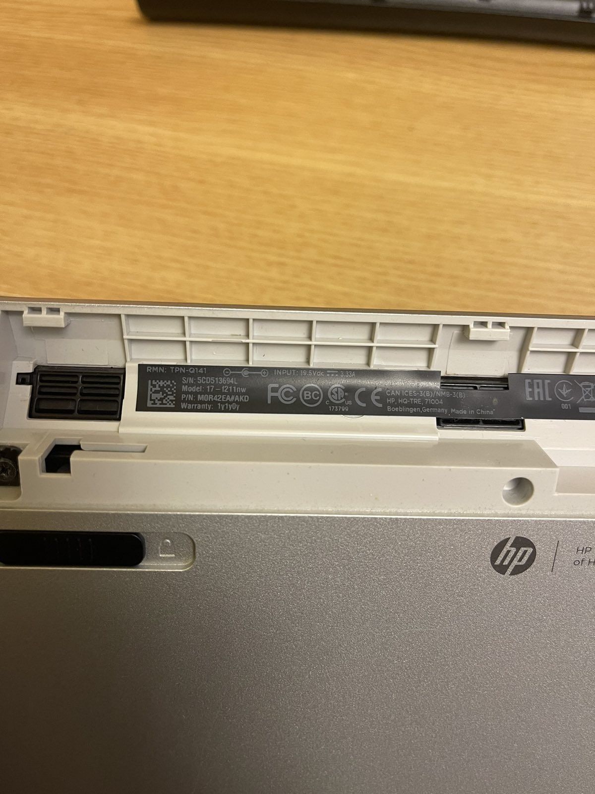 Hp17-f211nw 17.3 розборка материнська плата робоча