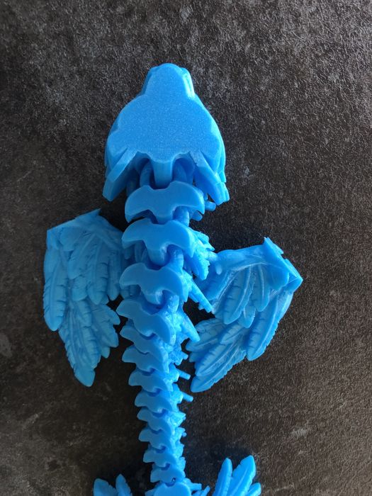 Синій дракон 3d друк