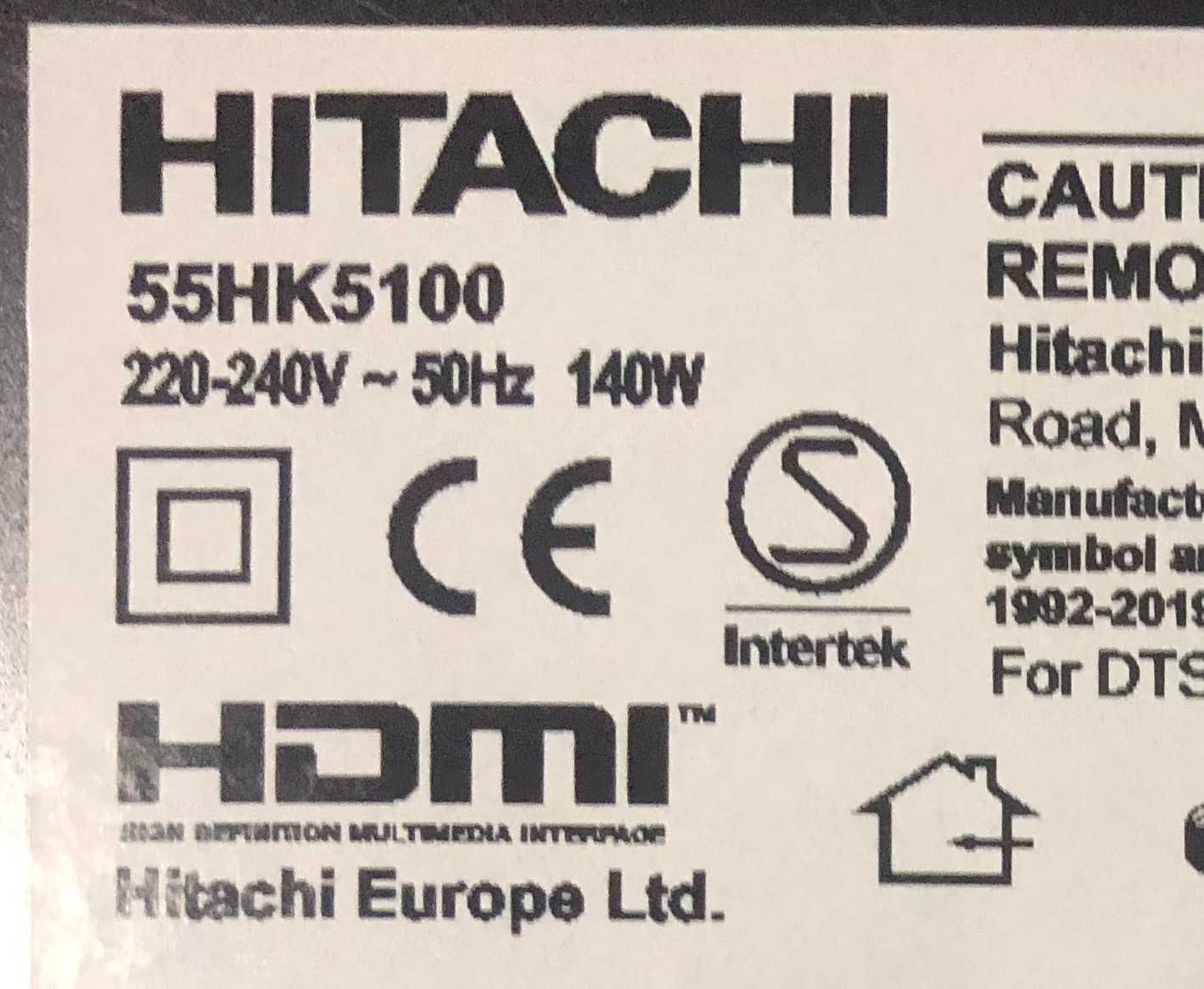 Peças tv Hitachi 55HK5100 Fonte Vestel 17IPS72  Board Vestel 17MB130S