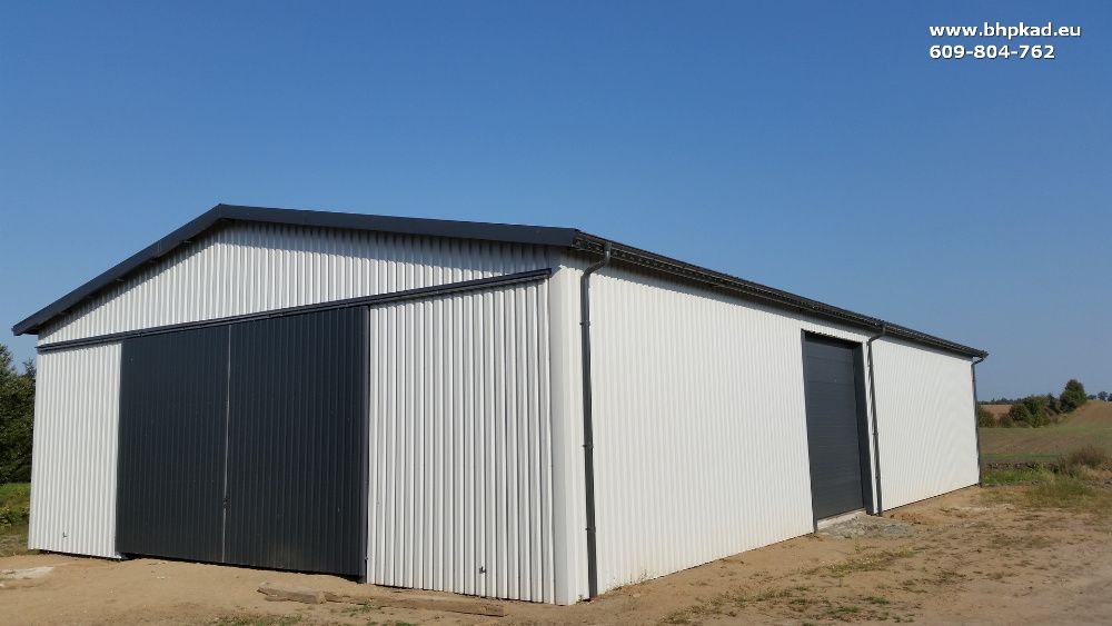 Konstrukcja stalowa. Magazyn zbożowy. 15x30x5m. Producent. BHP KAD