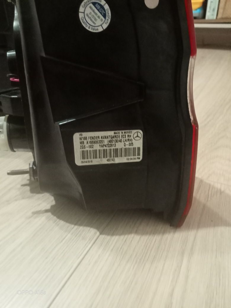lampa tylna prawa do mercedesa ml w166