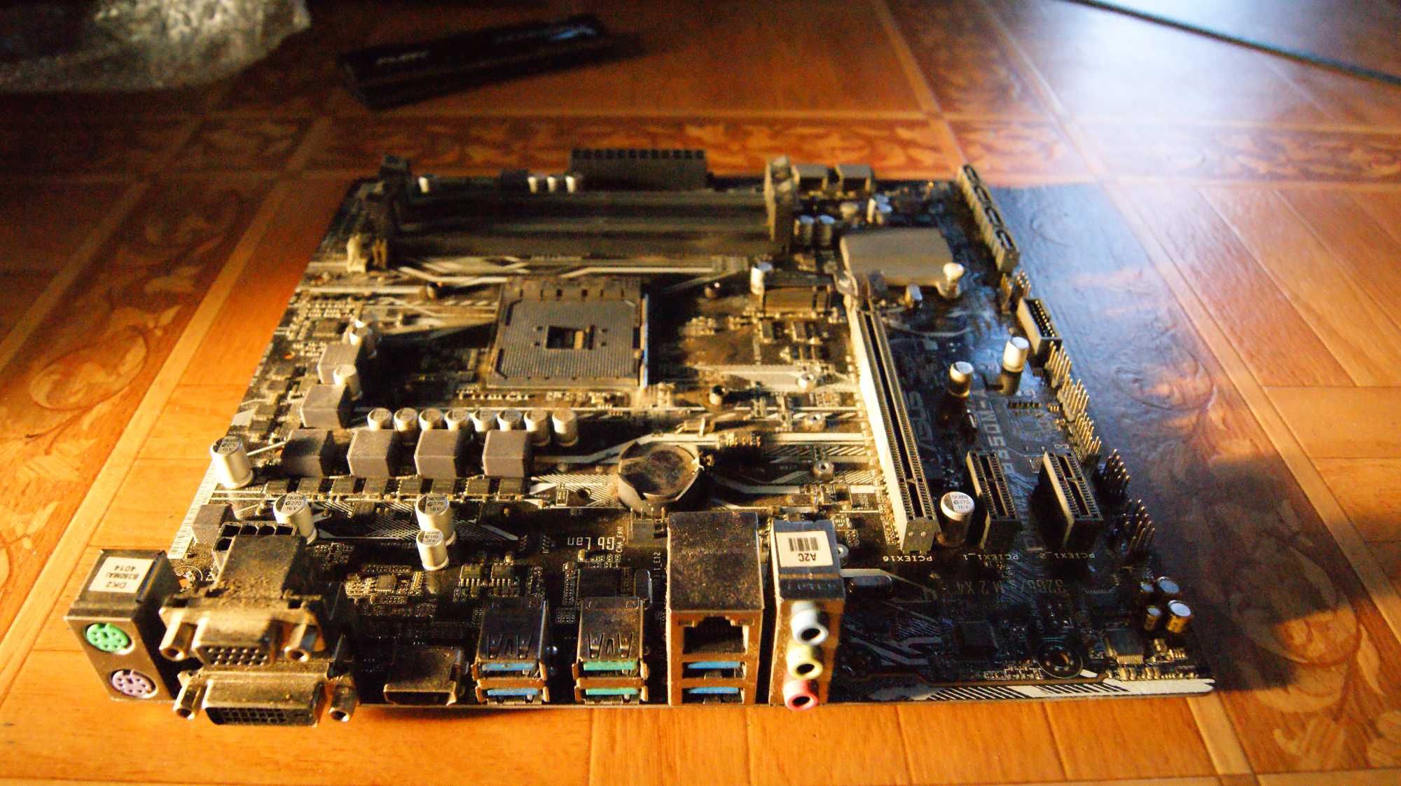 ASUS Prime B350M‑A • AM4 • DDR4 • BOX + kabel SATA • sprawna