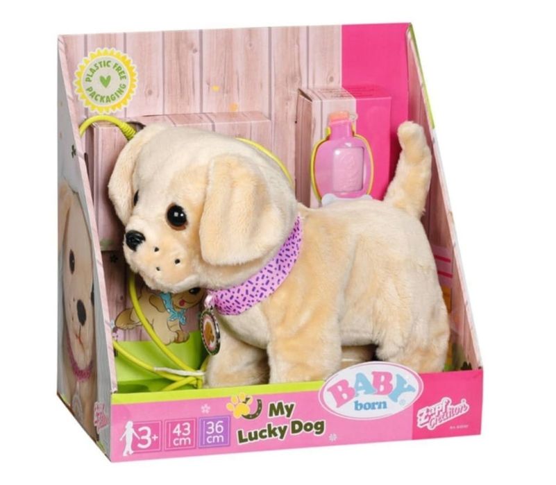 Інтерактивний песик Baby Born 28см п'є, гризе, писає