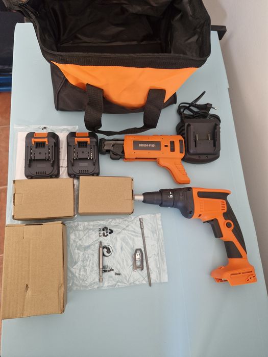 Parafusadora Drywall 20V Brushless – Duas Baterias Incluídas