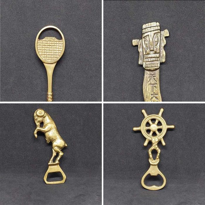 Корабельный ШТУРВАЛ открывалка ИДОЛ теннисная РАКЕТКА бронза ОВЕН