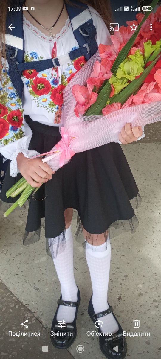 Юбка спідниця чорна на 1 вересня першокласниці