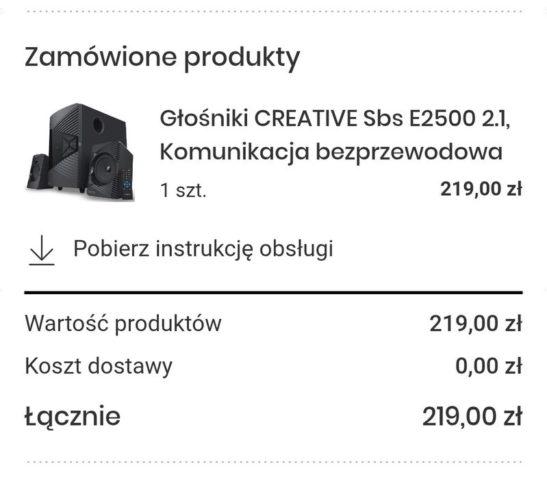 Głośniki Creative +Sub