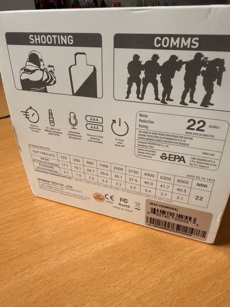 Earmor M32 - Protetor Auditivo Eletrônico