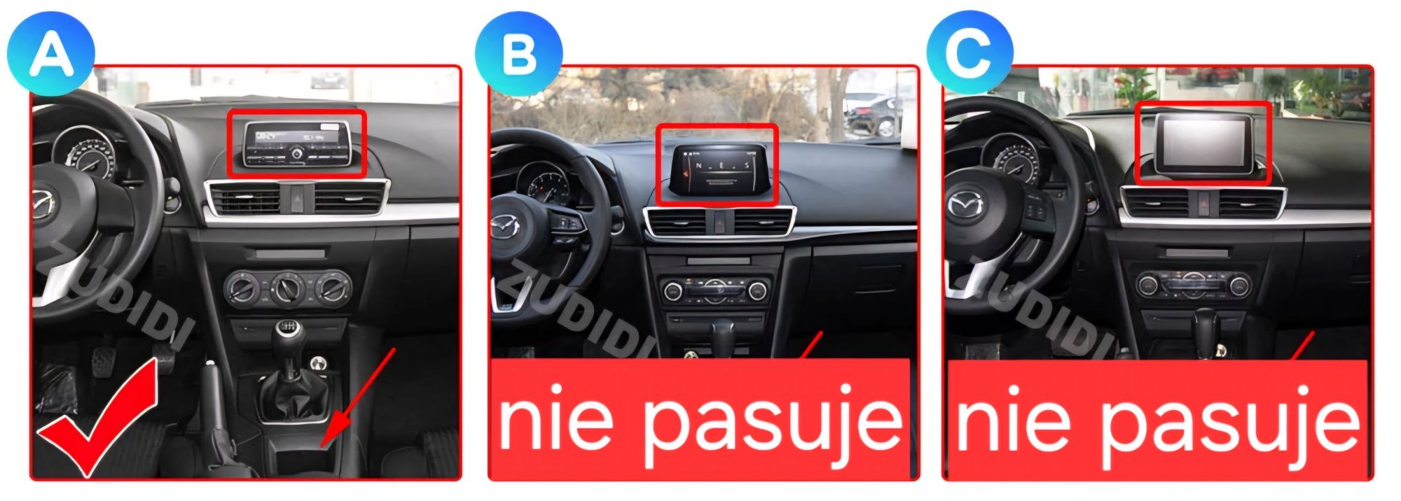 Radio nawigacja MAZDA 3 AXELA Android NAVI Gps