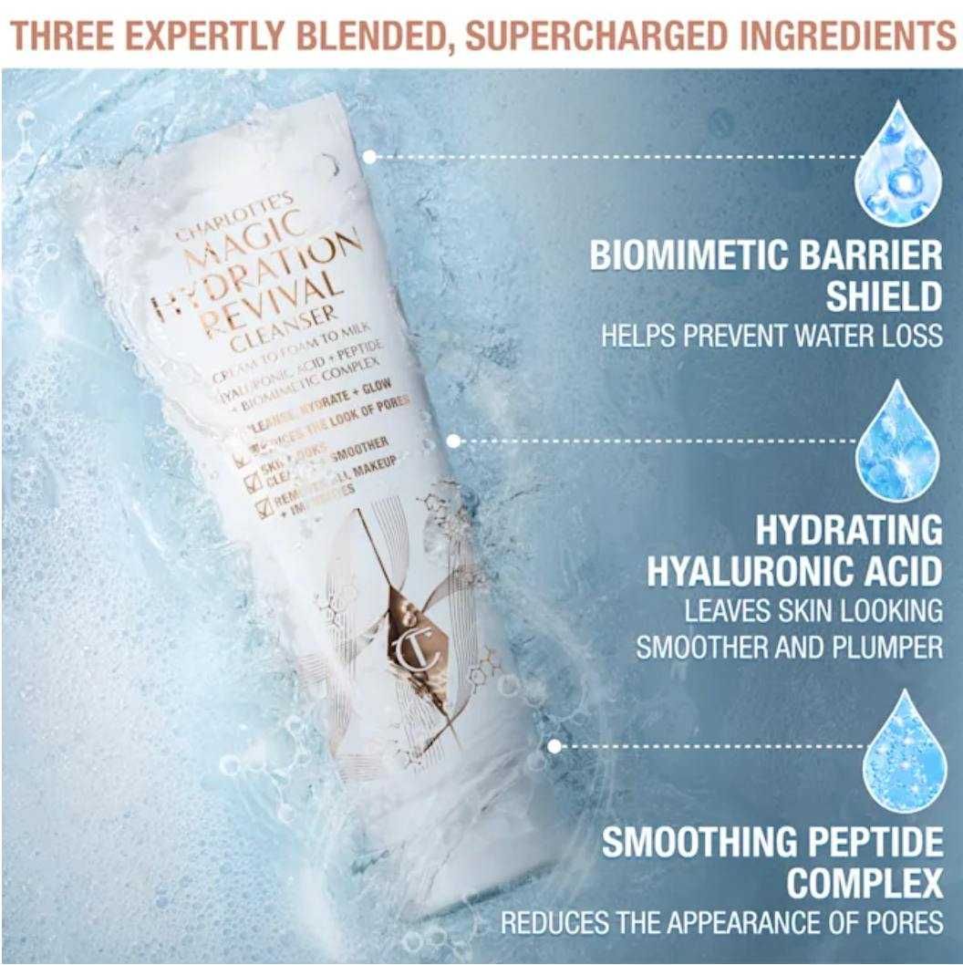 Charlotte’s Magic Hydration Revival Cleanser – 120 ml – nowy – 110 zł