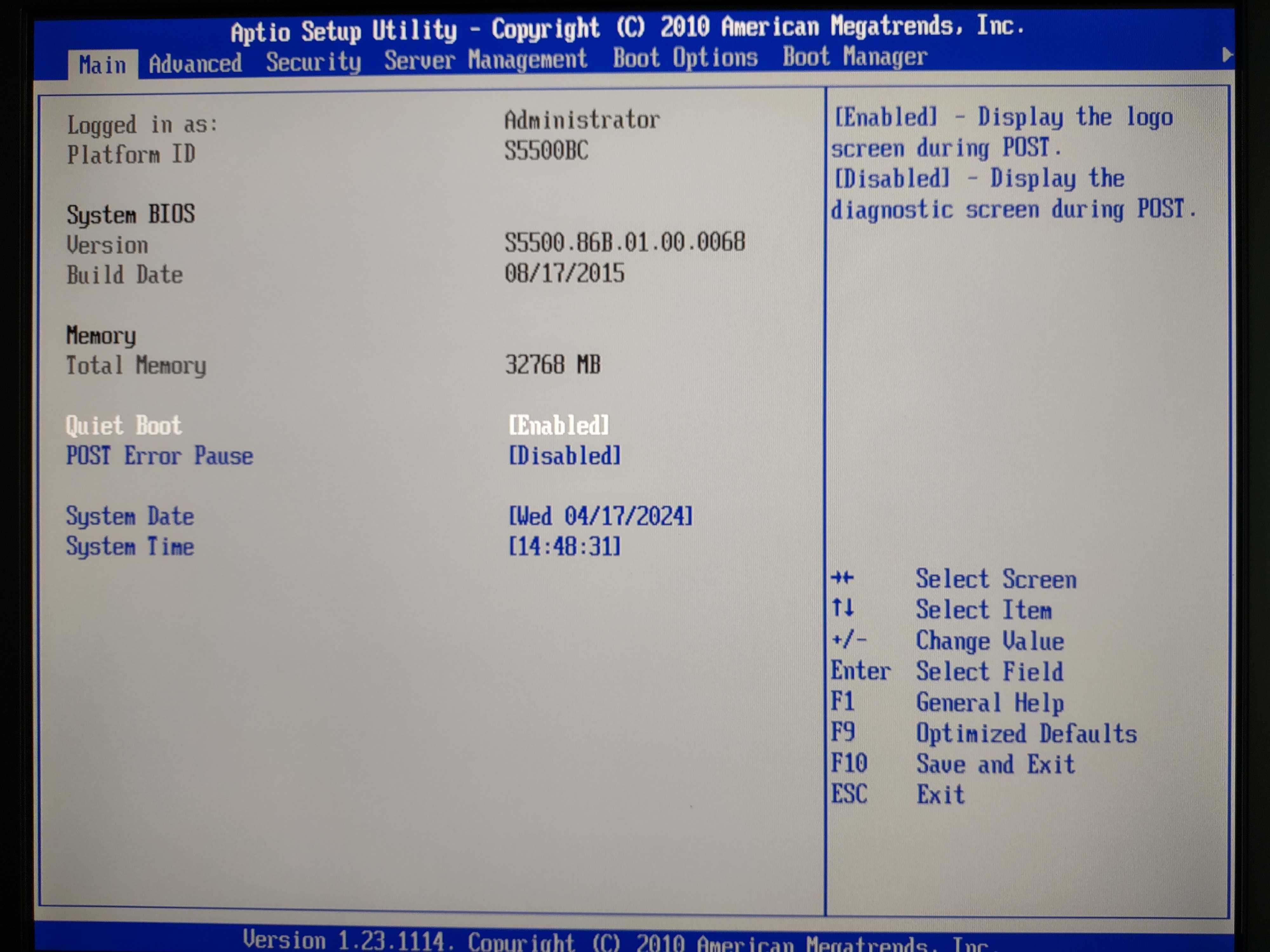 Płyta Intel S5500BC 2xXeon E5620 32GB DDR3
