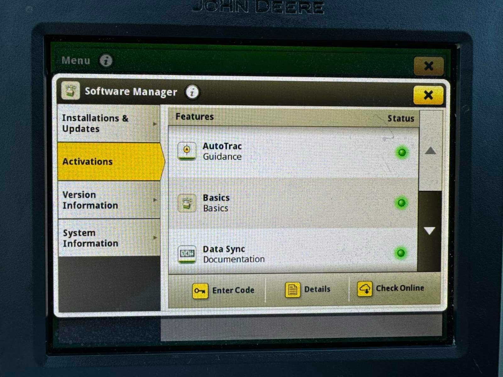 Монитор GPS агронавигатор John Deere 4240 SF1 аutotrek