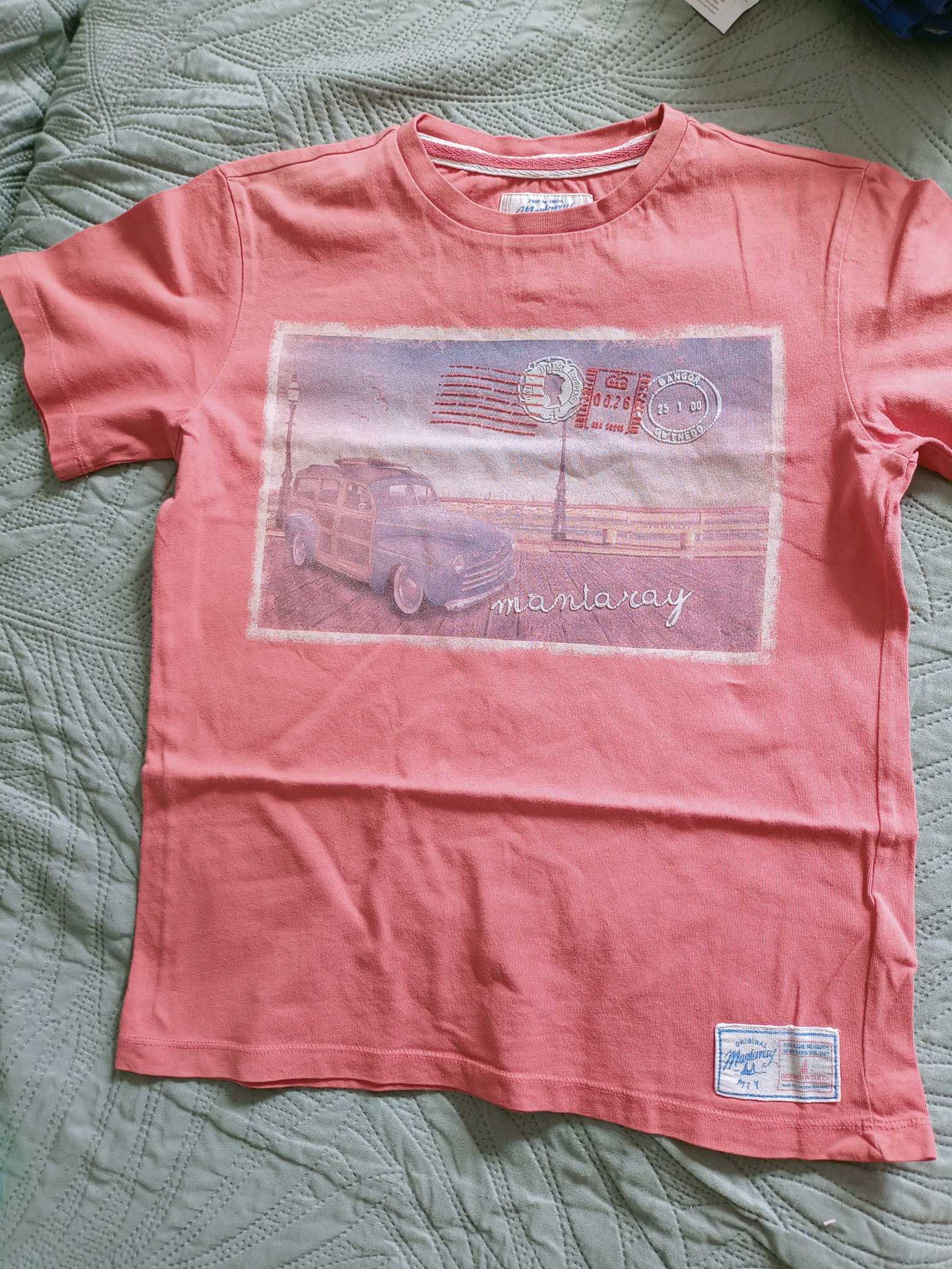 T-shirt z samochodem rozmiar 140 stan bdb