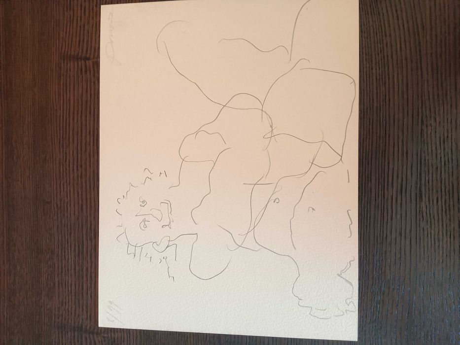 Serigrafia de Júlio Pomar numerada e assinada