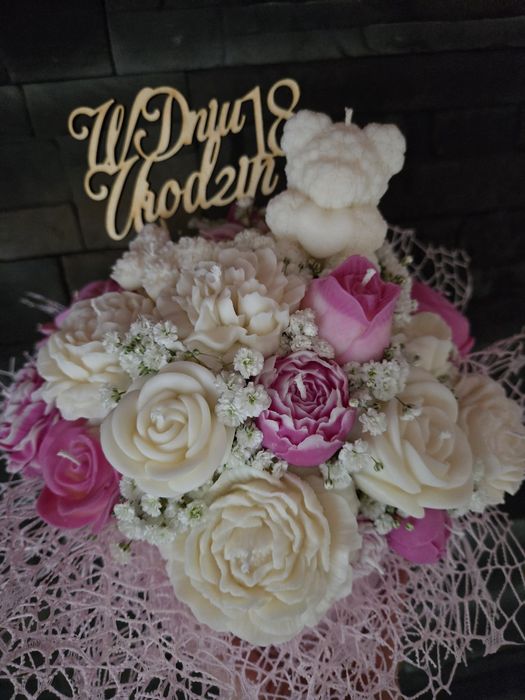Flower boks z świec sojowych