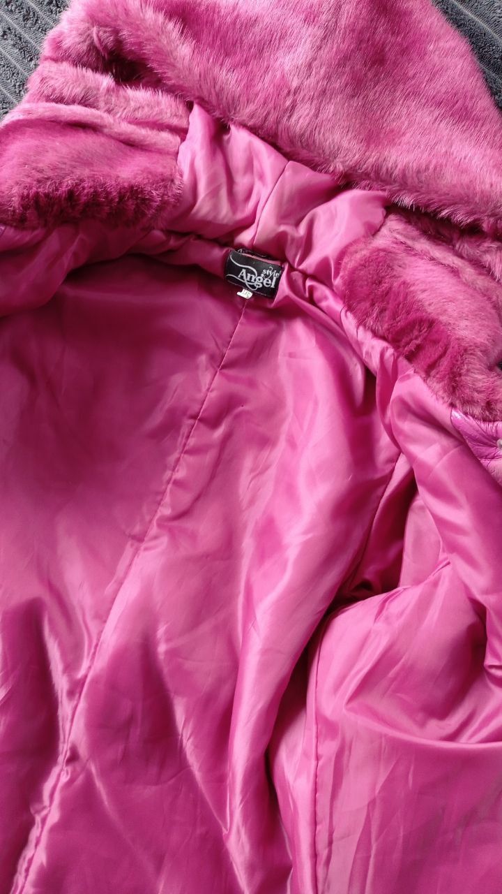Шуба рожева та пальто рожеве