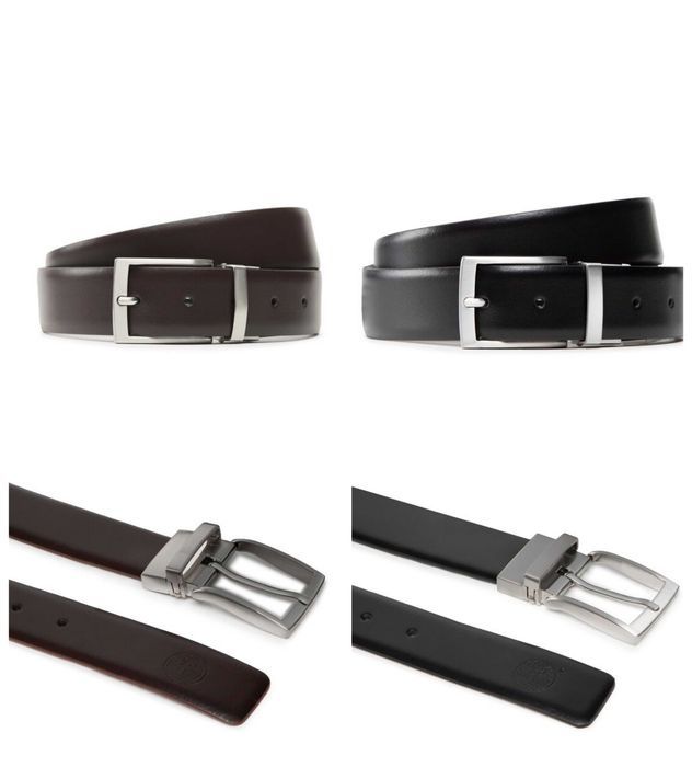 Ремінь TIMBERLAND натуральна ШКІРА кожа чорний і коричневий 3,5см XL