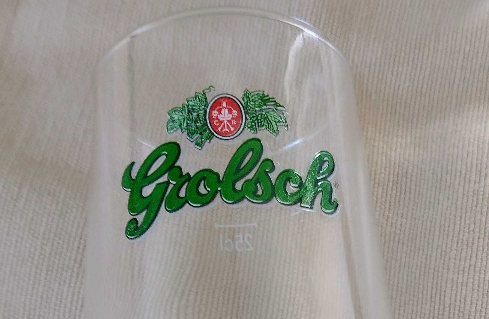 NOWE pokale Grolsch 0,25 l komplet 6 sztuk