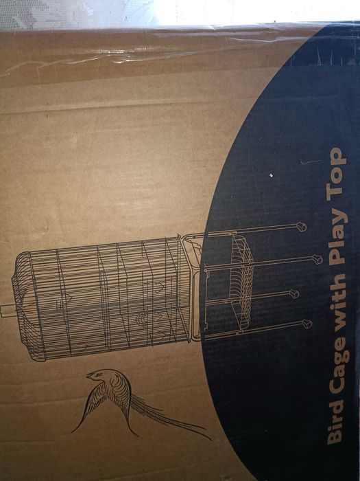 Klatka dla ptaków duża na kółkach