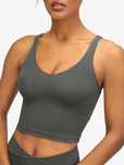 Stanik Sportowy Top Crop Szary Tactel S 36