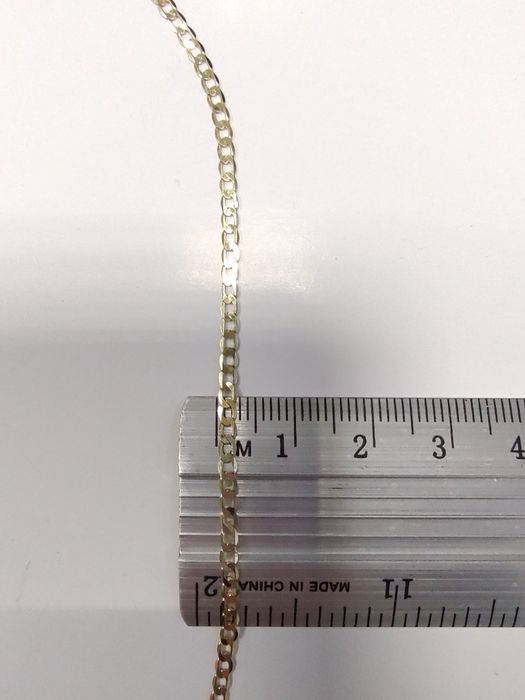 Subtelny złoty łańcuszek splot pancerka PR 585