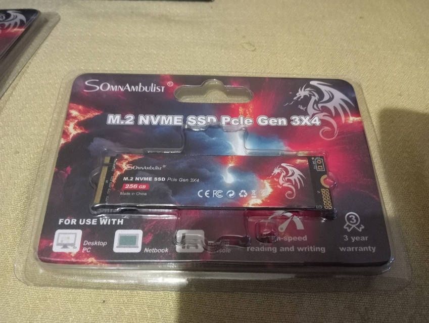 SSD M2 NVME 256 GB, з встановленною системою WINDOWS 10, 11 PRO