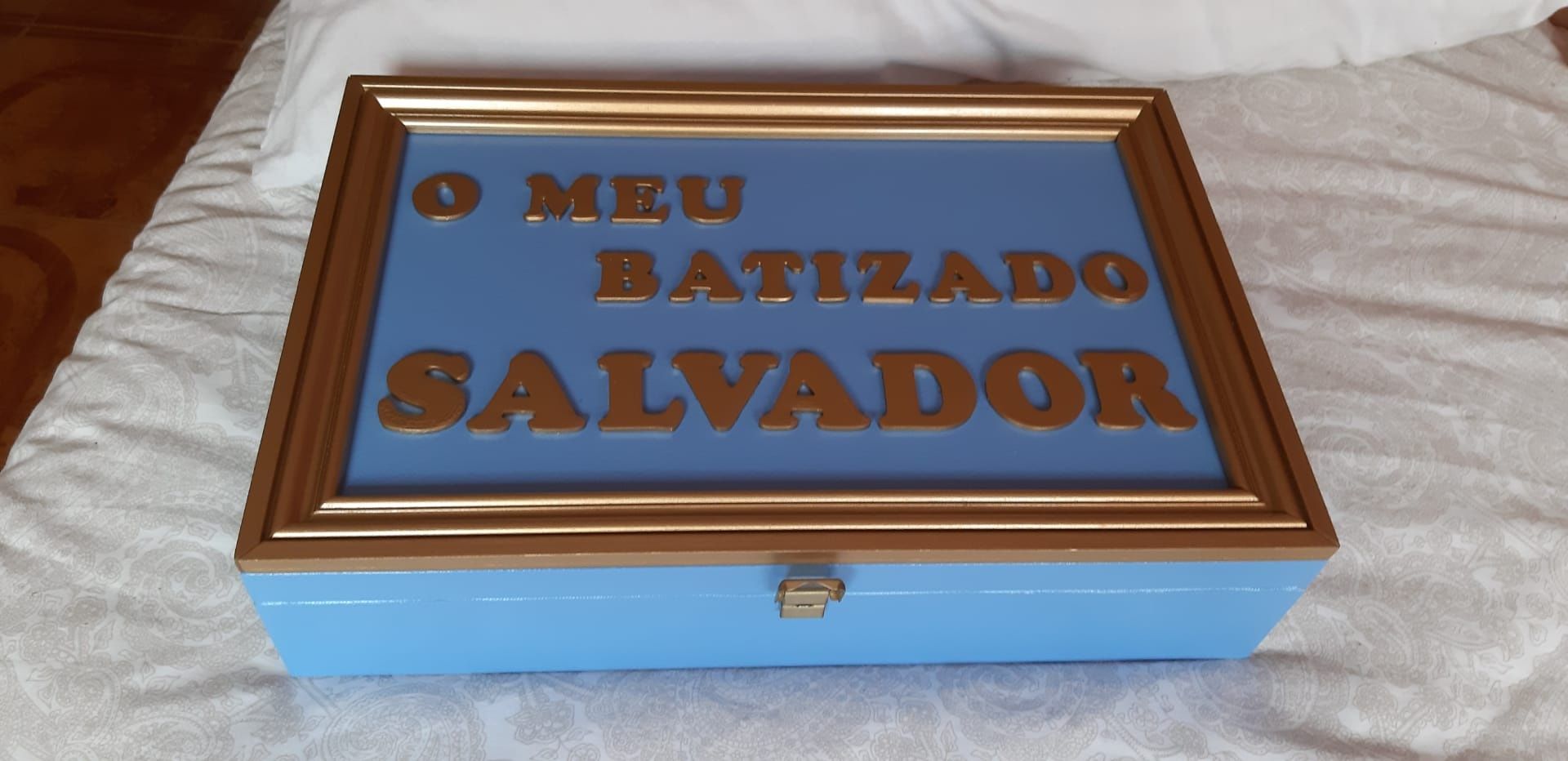 Porta velas batizado