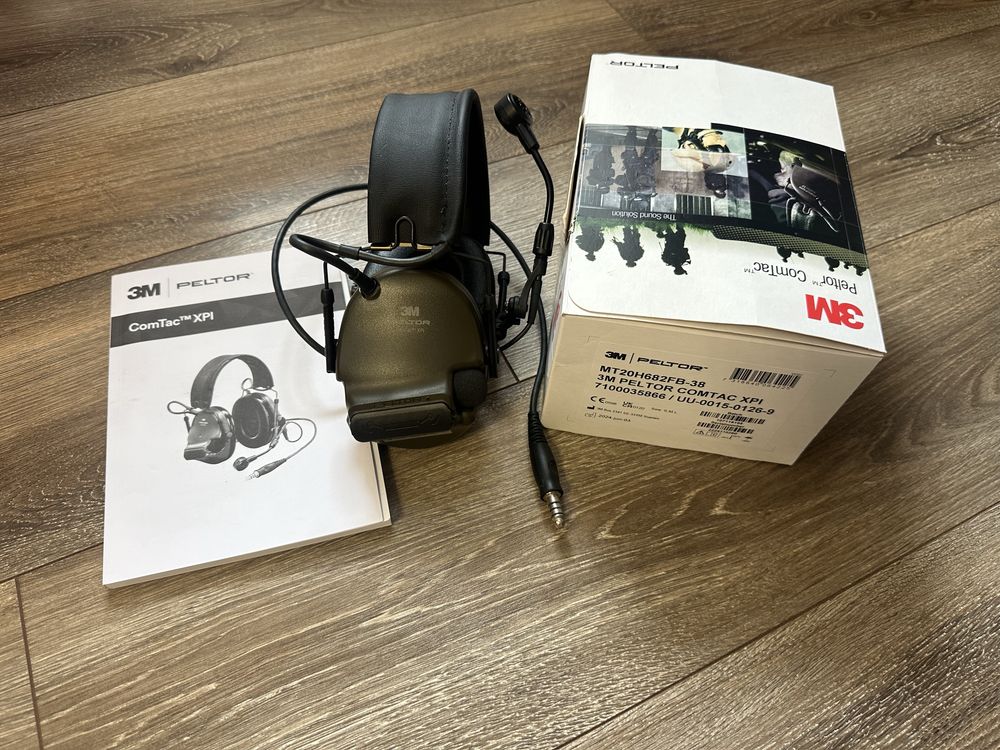 Нові активні навушники 3m Peltor ComTac XPI, з мікрофоном, кріплення